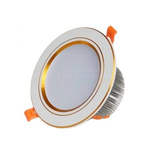 Đèn Âm Trần SH Viền Vàng, Bạc Φ76-3w - M01