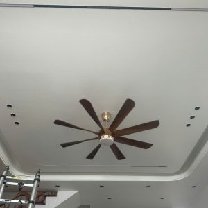 Quạt Trần Đèn VnTrust 569 – 8 Cánh vân gỗ, LED 3 Màu